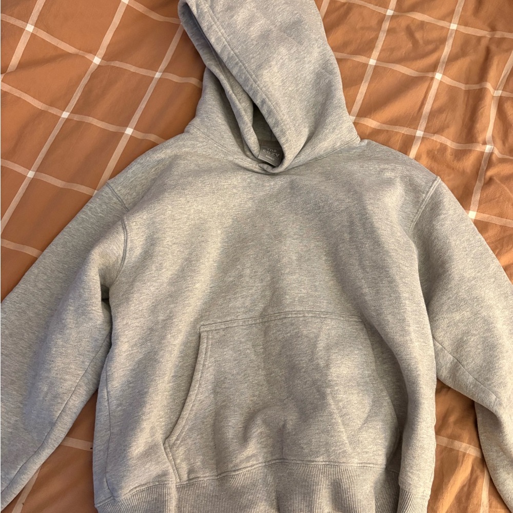 TNA Light Gray Hoodie Sweater Medium